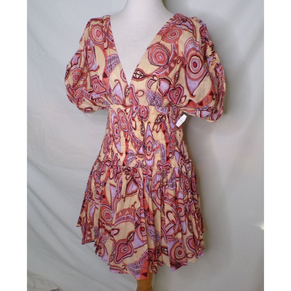 🆕A.L.C. Luna Smocked Mini Dress Cotton 10 - Picture 9 of 15
